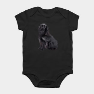 Black Cocker Spaniel, Dog Lover Baby Bodysuit